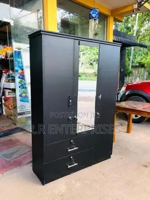New 3 Door Melamine Wardrobes with Mirror