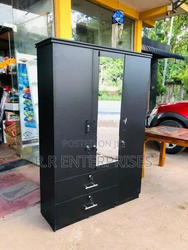 New 3 Door Melamine Wardrobes with Mirror