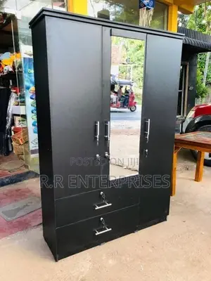 New 3 Door Melamine Wardrobes with Mirror