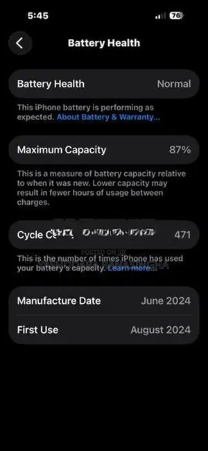 Apple iPhone 15 128GB (Used)