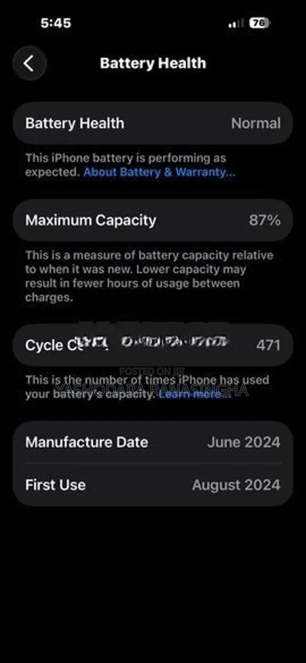Apple iPhone 15 128GB (Used)