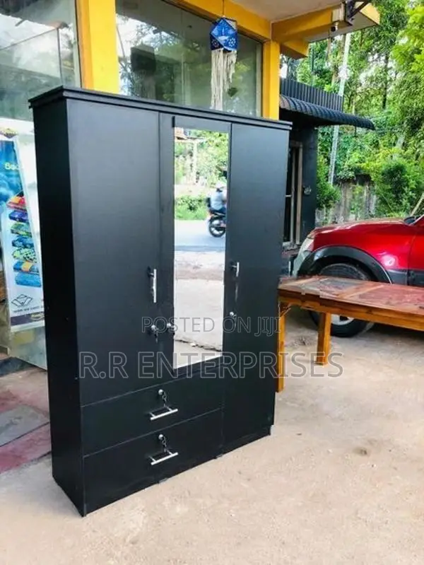 New 3 Door Melamine Wardrobes with Mirror