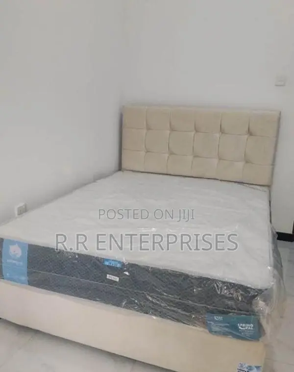 New 6*4 ft Double Cushion Divan Bed with Spring Mattresses