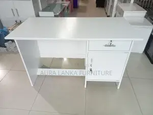 Melamine Writing Table with Cupboard 4 by 2