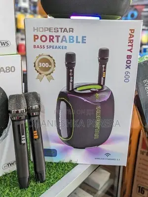 Hopestar Partybox 600 Outdoor Speakers with Dual Mic (300W)