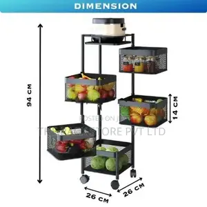5 Layer Revolving Multi Purpose Cart