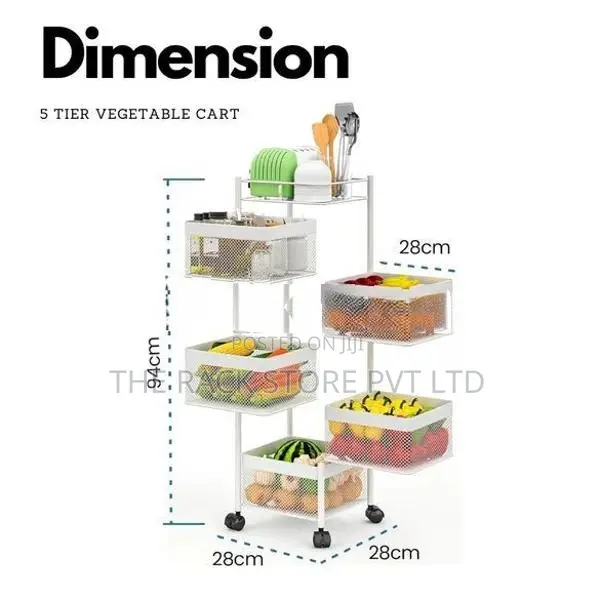 5 Layer Revolving Multi Purpose Cart