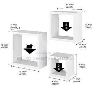 3 Piece Wall Shelf