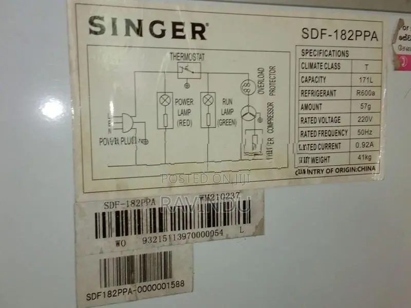 Singer 171L Deep Freezer (SDF-182PPA)