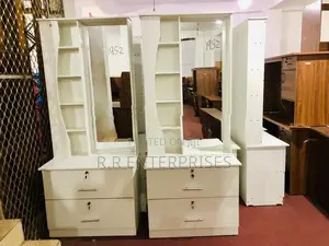 New Modern White Melamine Dressing Table