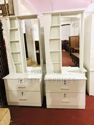 New Modern White Melamine Dressing Table