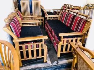 Teak Chair Set with Stool