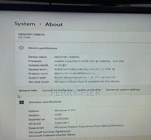 Intel i7 6th Gen 3.40GHz RX 470 4GB PC