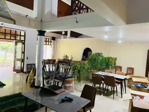 Restaurants Dining Table with Cushion Chairs