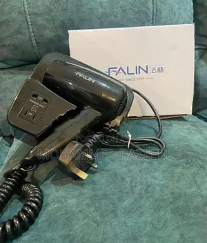 Wall Mounted Hair Dryer Black