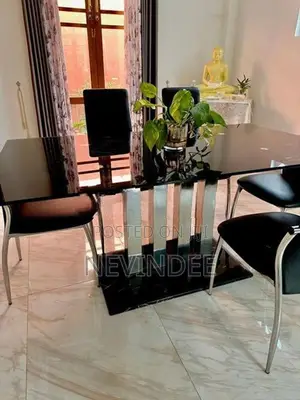 Elegant 6 Seater Dining Table with Chairs