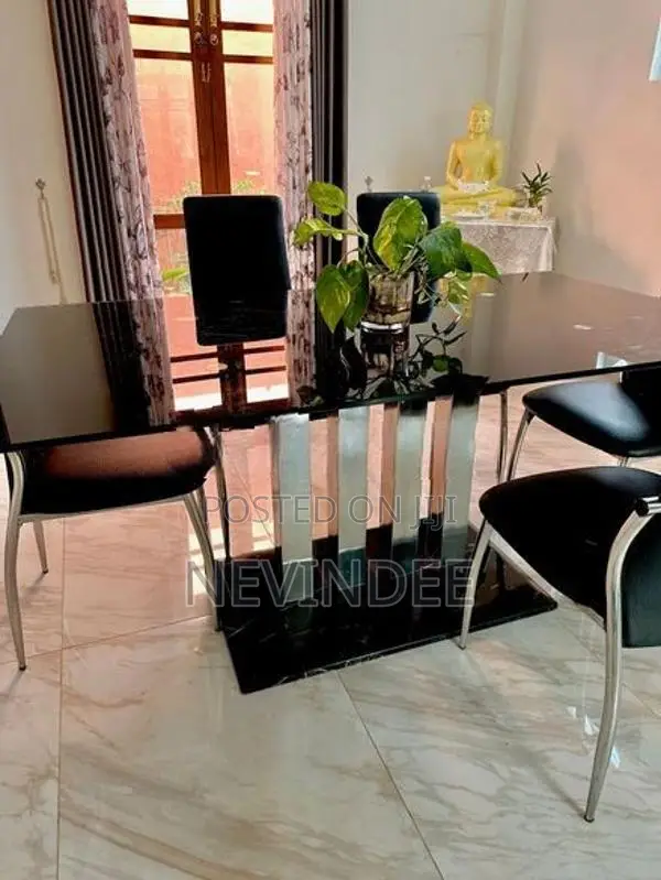 Elegant 6 Seater Dining Table with Chairs