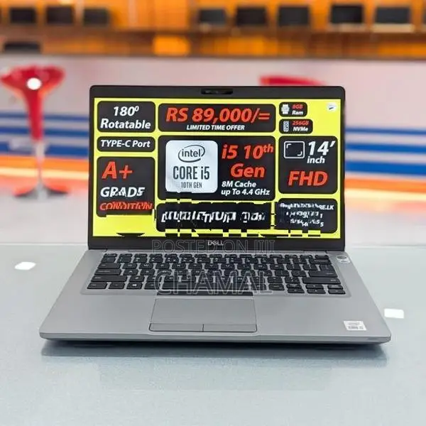 Dell Core i5 -10th Gen +8GB|256GB|New Laptops Latitude