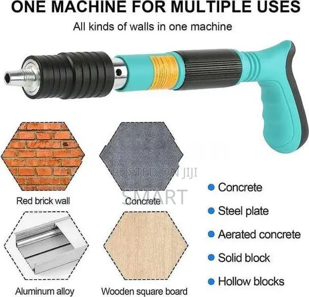 Heavy-Duty Nail Gun with Carry Box