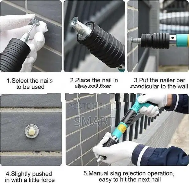 Heavy-Duty Nail Gun with Carry Box