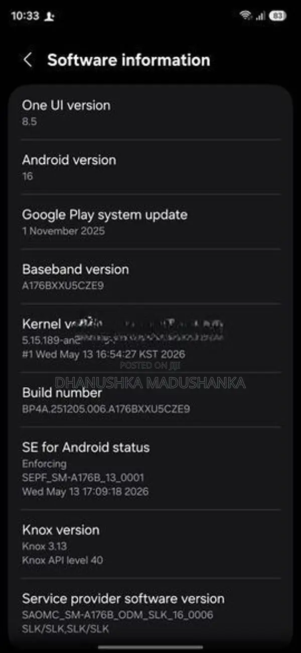 Samsung Galaxy A17 (Used)