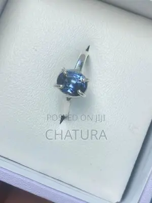 Blue Sapphire Silver Ring