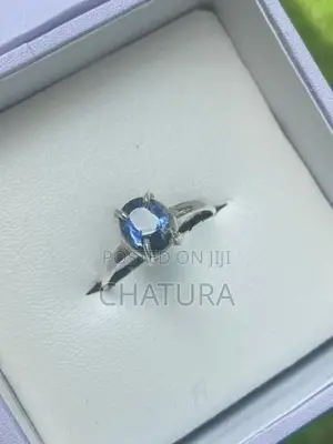Blue Sapphire Silver Ring