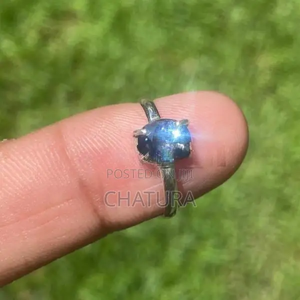 Blue Sapphire Silver Ring