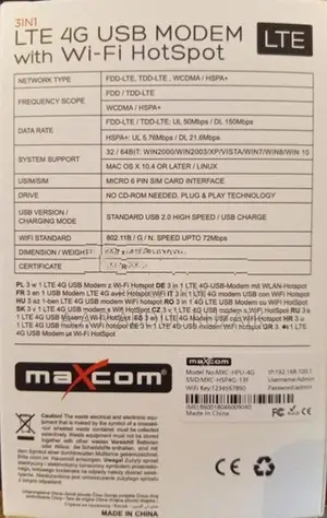 Maxcom LTE - 4G Wingle