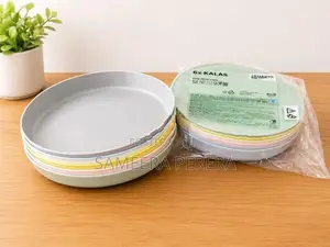Plastic Reusable Plates Set of 6