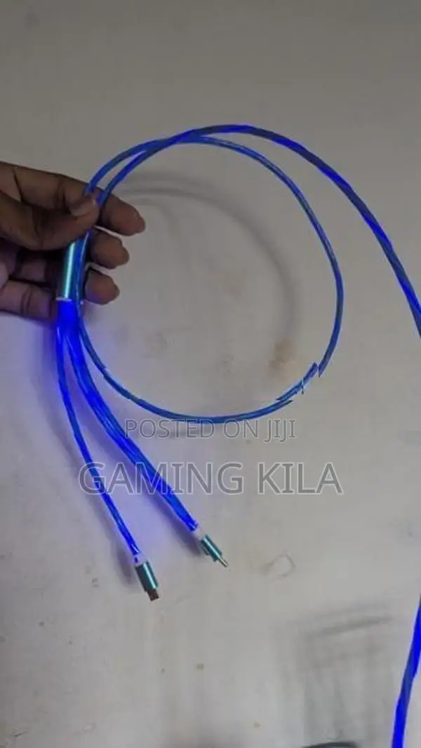 3 in 1 USB Charging Cable with LED Light Type C