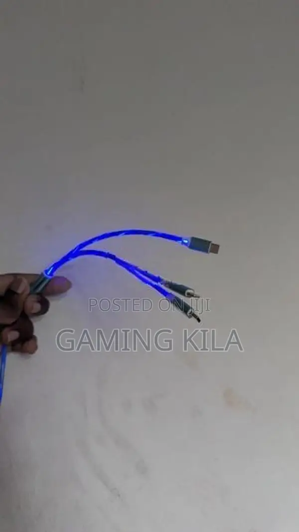 3 in 1 USB Charging Cable with LED Light Type C