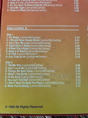 Beatles Vinyl Records Box