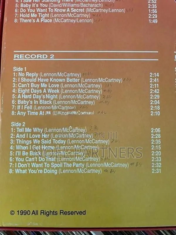 Beatles Vinyl Records Box