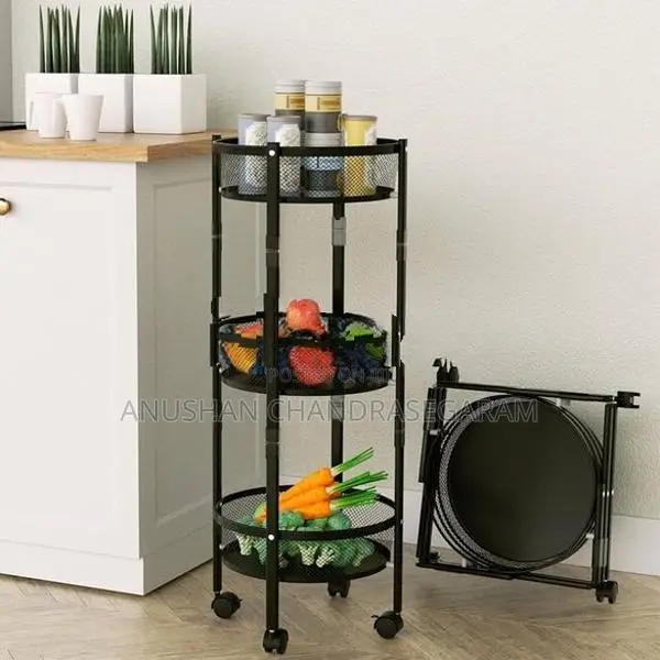 3 Layer Foldable Spice Storage Rack