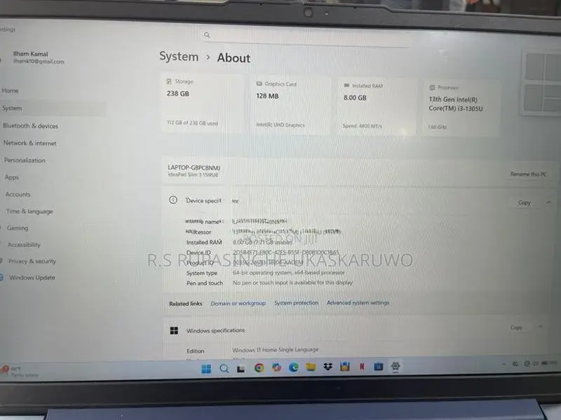 Lenovo i3 13th Gen Laptop