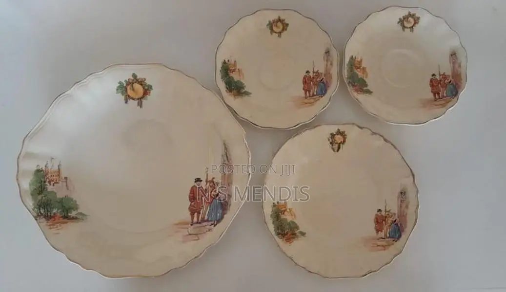 Vintage Collectible English Plates Set for Sale