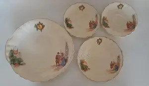 Vintage Collectible English Plates Set for Sale