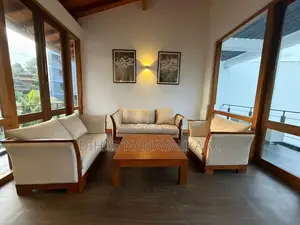 Modern Solid Teak 3+2+1 Sofa Set + Coffee Table