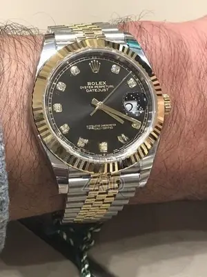 Rolex Date 41 Swiss ETA 3235 Movement Two Tone Mens Watch