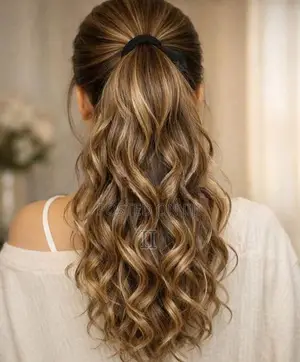 Synthetic Curly Ponytail Hair Extension – Long Wavy Clip-In Wig
