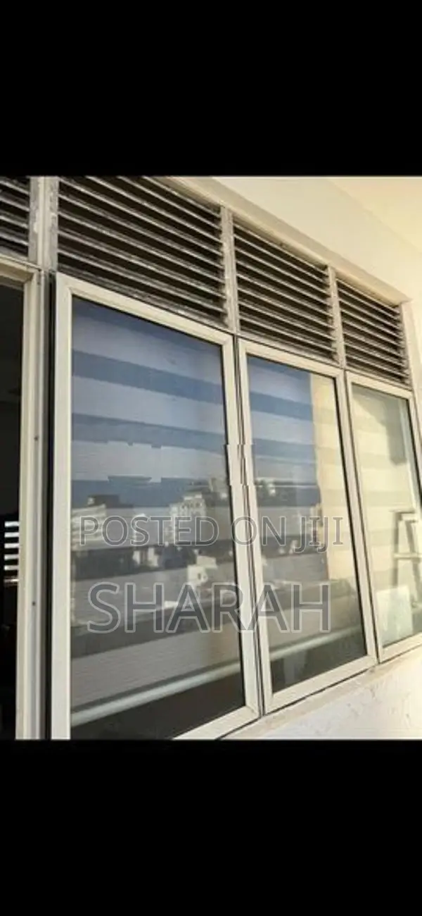 3 Aluminum Glass Windows with One Door