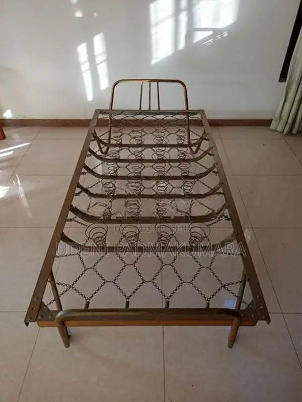 Antique Steel Spring Bed with Mattress