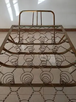 Antique Steel Spring Bed with Mattress
