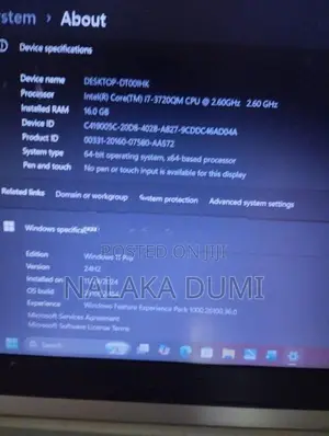 Dell Core i7 16GB RAM 512GB SSD NVIDIA Windows 11 Pro