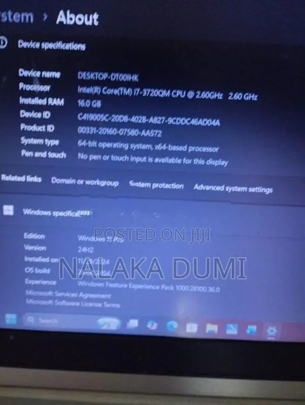 Dell Core i7 16GB RAM 512GB SSD NVIDIA Windows 11 Pro