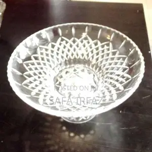 Vintage Cut Crystal Pedestal Fruit Bowl Circa 1920