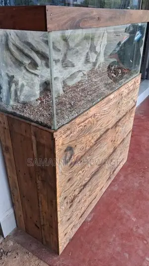 Tank with Stand Cement Decoration