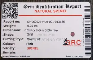 Natural Pink Spinel Gem