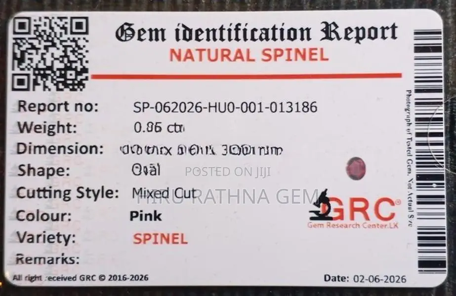 Natural Pink Spinel Gem